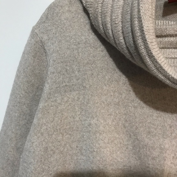Olsen Europe Cowl Neck Wool Beige Sweater Size 14 - Picture 7 of 10